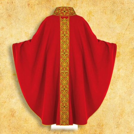 Embroidered chasuble "Cardinale"