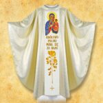 Chasuble embroidered with "Patriotic"