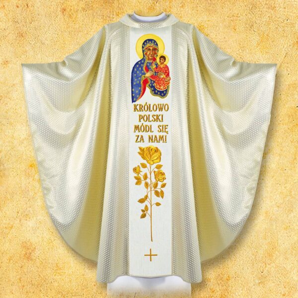 Chasuble embroidered with "Patriotic"