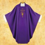 Embroidered chasuble "Cross with Grapes"