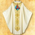 Embroidered chasuble "Heart of Mary"
