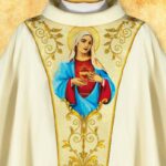 Embroidered chasuble "Heart of Mary"