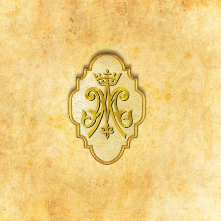 Embroidered appliqué "IHS"