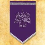 Mourning banner "Mother of God"