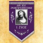 Mourning banner "Mother of God"