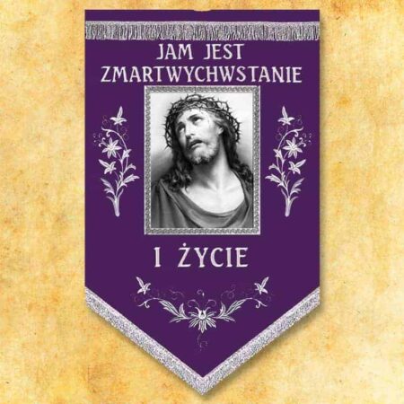 Mourning banner "Mother of God"