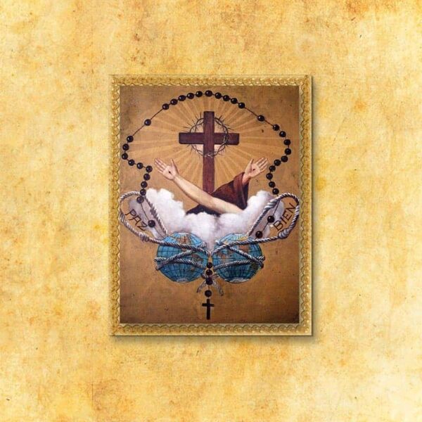 Painting on fabric "Franciscans"