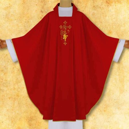 Embroidered chasuble "Cross with Grapes"