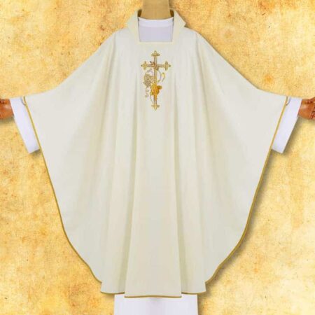 Embroidered chasuble "Cross with Grapes"
