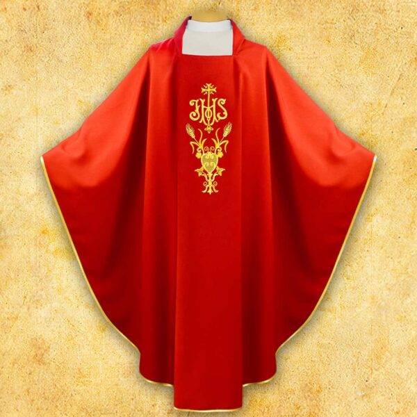 Embroidered Chasuble "IHS"