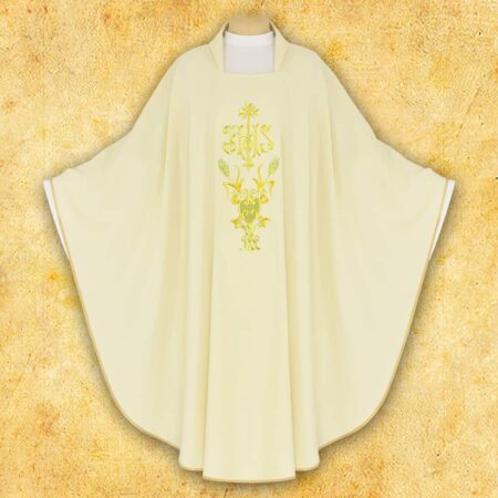Embroidered Chasuble "IHS"