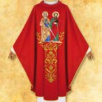 Chasuble embroidered with "St. Peter and Paul"