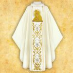 Chasuble with embroidered image of Our Lady of Ostra Brama