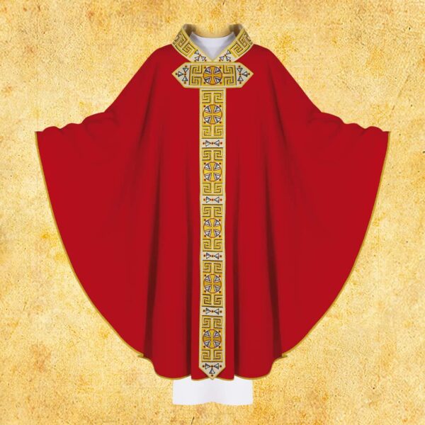 Embroidered chasuble "Paradiso"