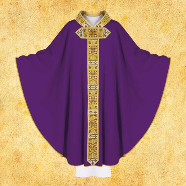 Embroidered chasuble "Paradiso"