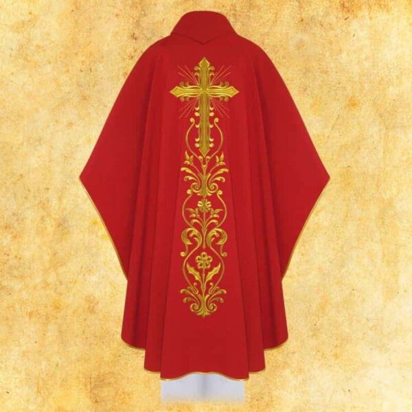 Chasuble embroidered with "St. Peter and Paul"