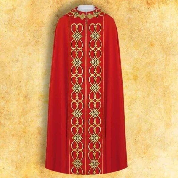 Embroidered cope "IHS"