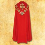 Embroidered cope "IHS"
