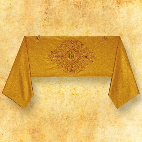 Welon haftowany naramienny "Sanctus" Embroidered shoulder veil "Sanctus"