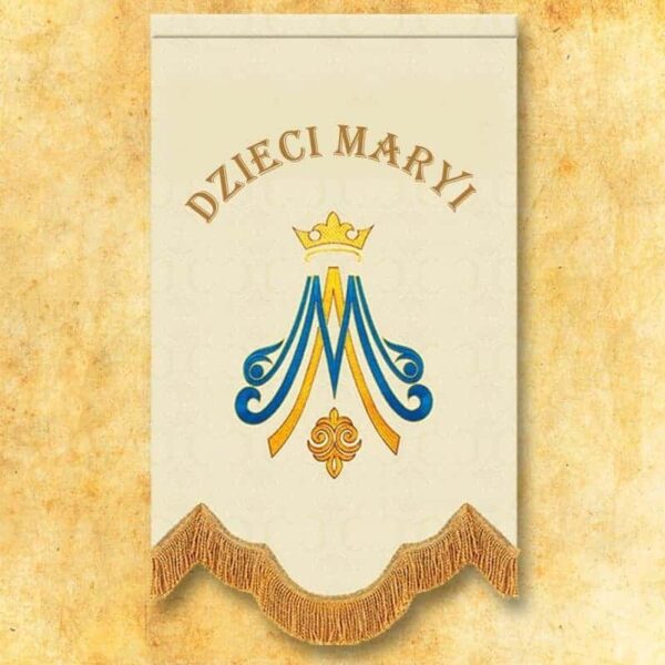 Mini embroidered banner - Immaculate Mother of God