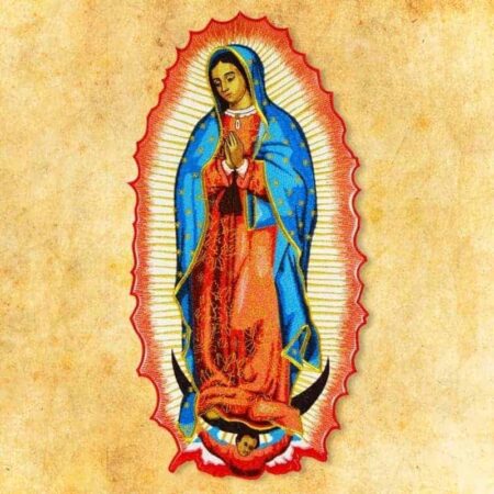 Embroidered appliqué "Our Lady of Guadalupe"