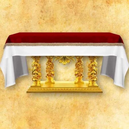 Plush altar cloth - Burgundy