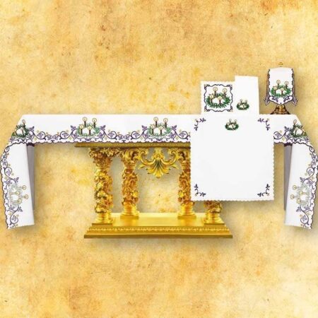 Embroidered tablecloth "Advent with Wreath" - any size