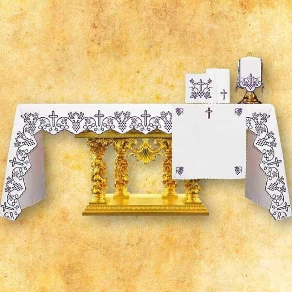 Embroidered tablecloth "Purple Grapes" - any size