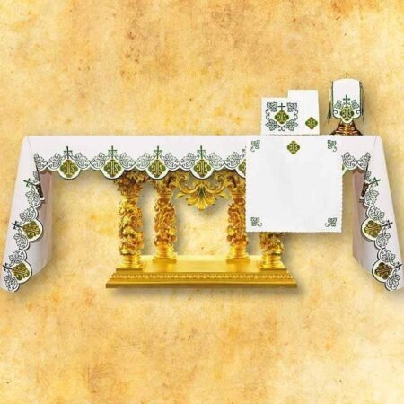 Embroidered tablecloth "IHS Green" - any size