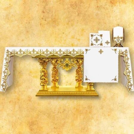 Embroidered tablecloth "Gold Brown" - any size