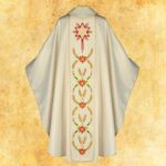 Chasuble with embroidered "Star of Bethlehem" belt