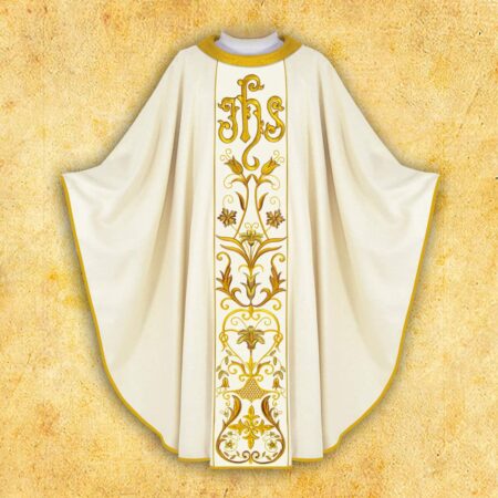 Embroidered chasuble "Angelus"