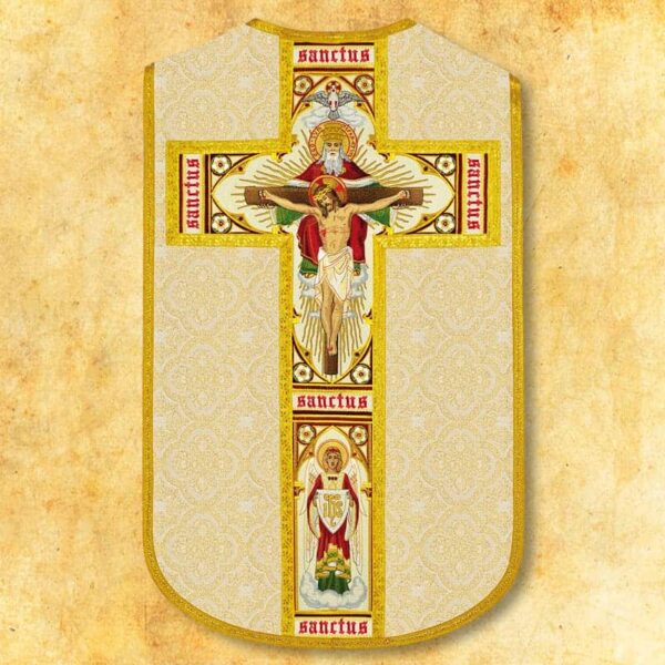 Roman embroidered chasuble "Holy Trinity"