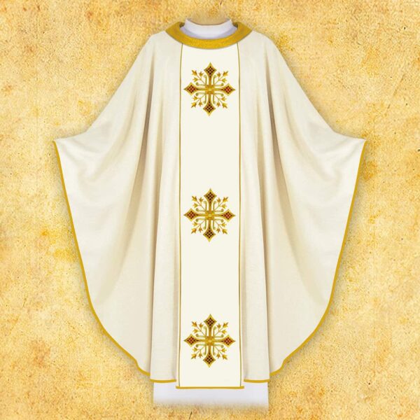 Embroidered chasuble "Deo"