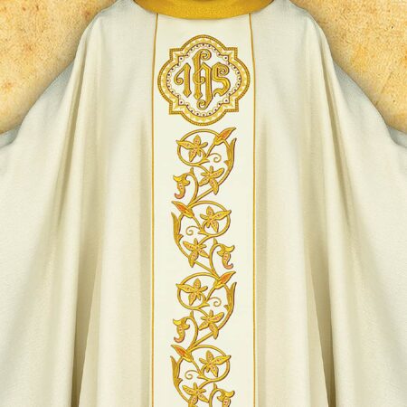 Embroidered chasuble "Sanctus"