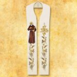 Embroidered stole "St. Padre Pio"