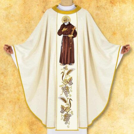 Embroidered stole "St. Padre Pio"