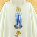 Embroidered chasuble "Madonna Di Lourdes"