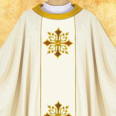 Embroidered chasuble "Deo"