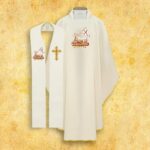 Set of chasuble and stole "Lamb"