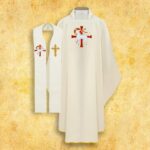 Set of chasuble and stole "Lamb"