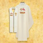 Set of chasuble and stole "Lamb"
