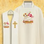 Set of chasuble and stole "Lamb"