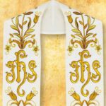 Embroidered Roman stole "Angelus"