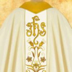 Embroidered Roman stole "Angelus"