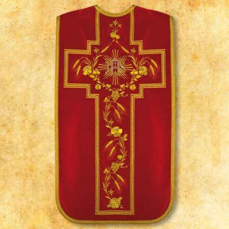 Embroidered Roman chasuble "Dominium"