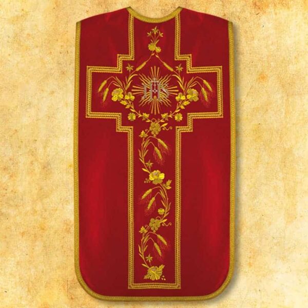 Embroidered Roman chasuble "Dominium"
