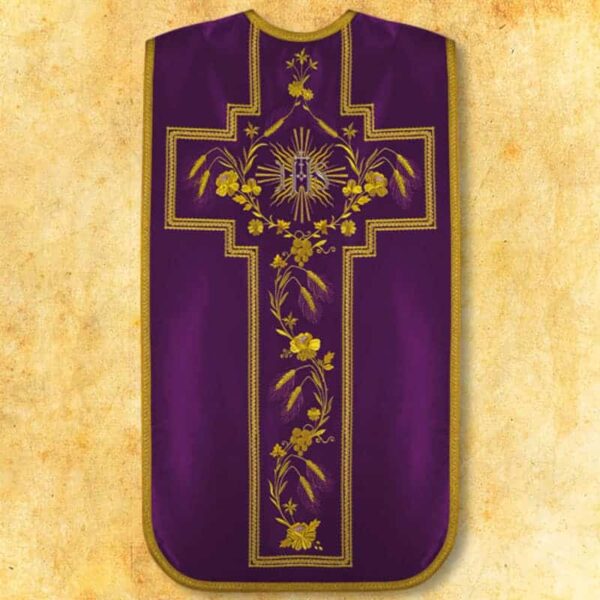 Embroidered Roman chasuble "Dominium"