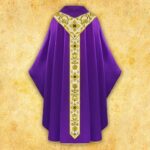 Embroidered chasuble "Gaudete"