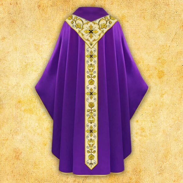 Embroidered chasuble "Gaudete"